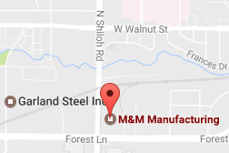 M & M Manufacturing Map - Dallas, Texas