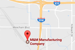 M & M Manufacturing Map - Fort Worth, Texas